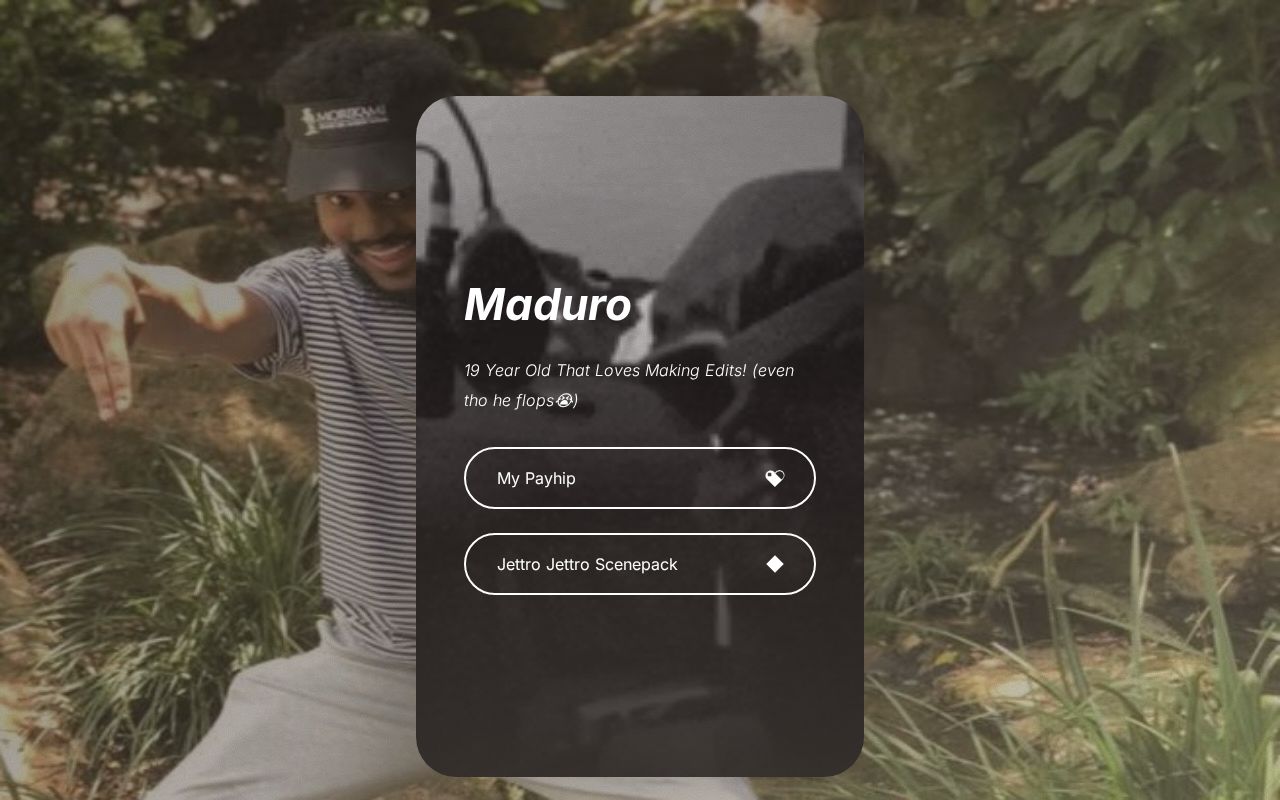 Carrd profile picture for @maduro